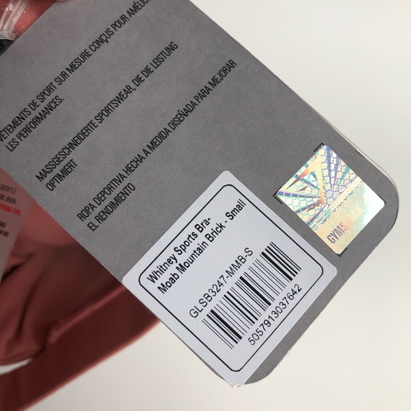 GYMSHARK X WHITNEY SIMMONS Sports Sports Bra Moab - Picture 5 of 5